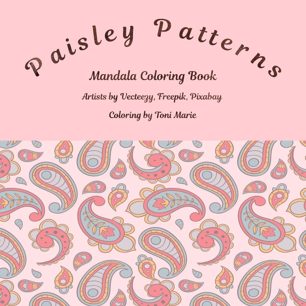 Paisley Patterns Mandala Coloring Book (15 Images)
